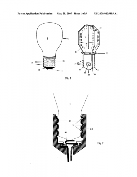 Light Bulb With Light Emitting Elements For Use In Conventional