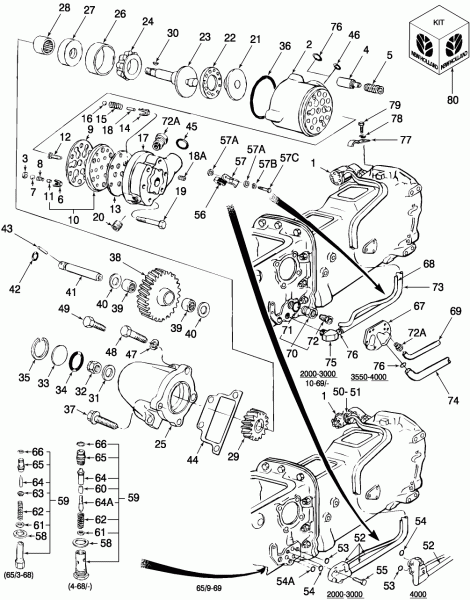 Ford 2000 Tractor Hydraulic Pump Diagram