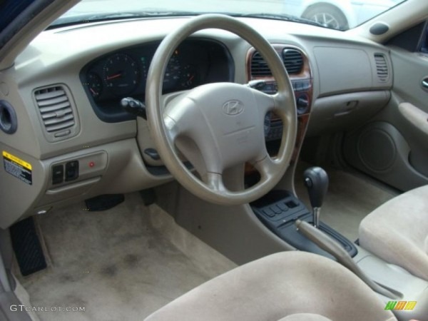 Beige Interior 2000 Hyundai Sonata Gls V6 Photo  45567719