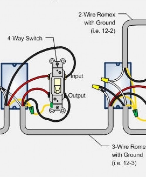 4 Way Switch Wiring Diagram Light Middle Best 4 Way Switch Wiring