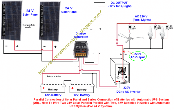110v Solar Panels Diagram