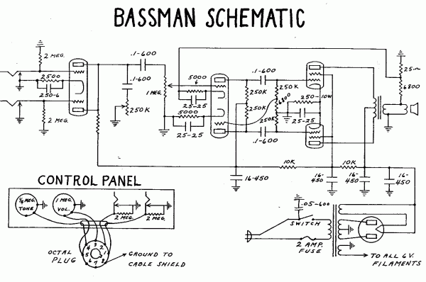 Fender Bassman Tube Amp Schematic