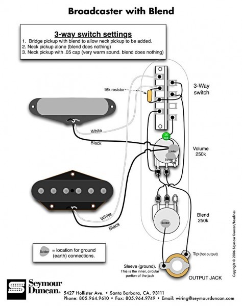 Wiring Diagram For Tele With Early  Blend  Feature  I Think That