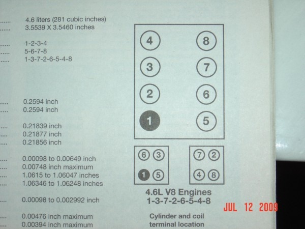 Ford Spark Plug Wiring Diagram 4 6