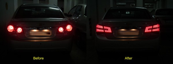 My Chevy Cruze Pimped With Tablet , New Tail Lights, Diffuser And