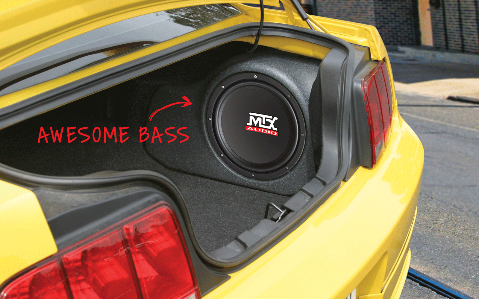 Mtx Thunderform Ford Mustang Car Subwoofer Enclosure Gif