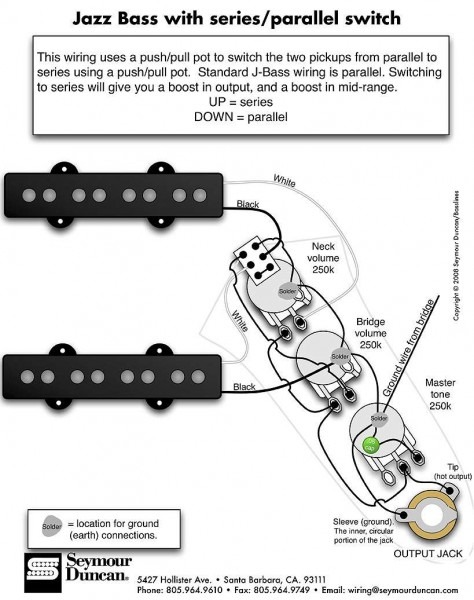 Fender 62 Jazz Bass Wiring Diagram
