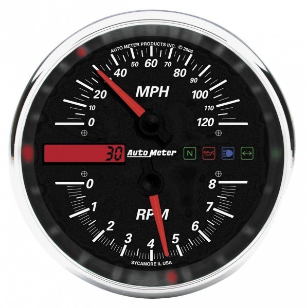 Auto Meter Products Drop In Tach Speedometer Combo Motorcycle