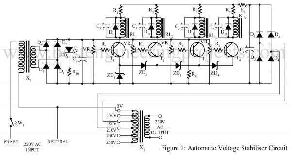 Automatic Voltage Stabilizer Circuit