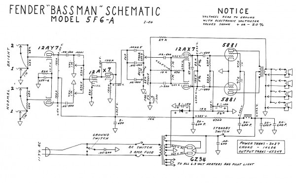Notes On The Tweed Bassman Schematic