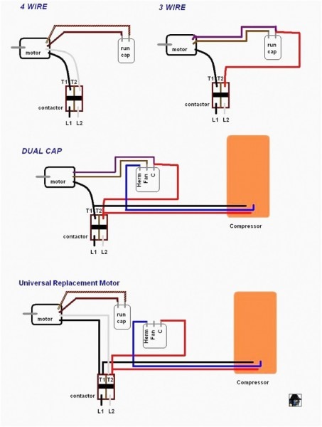 Motor Capacitor Wiring Diagrams