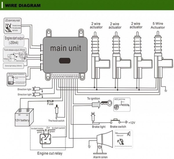 Car Alarm Installation Wiring Diagram
