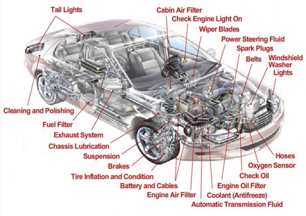 Diagram Of A Car Inside