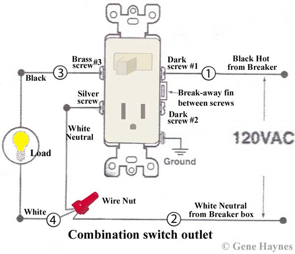 Leviton Switch Outlet Combo Wiring Diagram