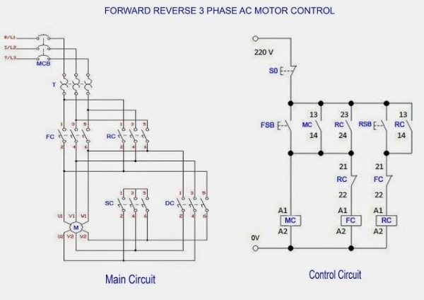 3 Phase Motor Reversing Switch Wiring Diagram Free Picture