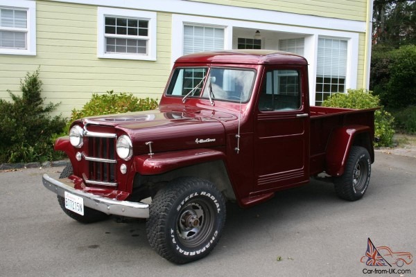 1955 Willys Pickup Truck  4wd  New Paint, Interior, Some Mechanicals