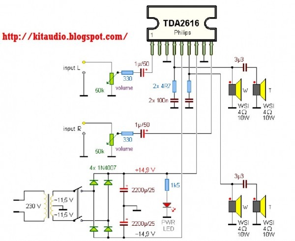 Elegant Tda Amplifier Circuit Diagram Series Power Circuits Wiring