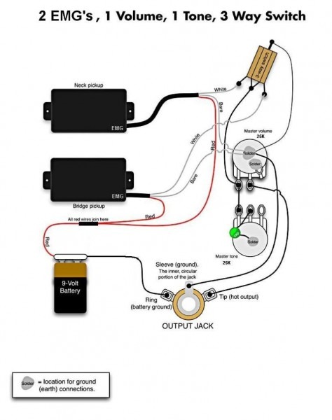Emg 89 Wiring Diagram And Bass Pickup