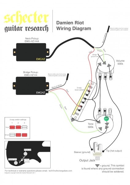 Gibson Explorer Emg Guitar Wiring Diagrams