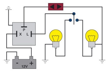 2 Pin Flasher Relay Wiring Diagram