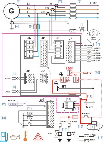 Generator Engine Control Wiring Diagram