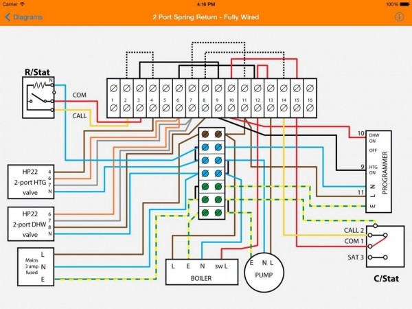 Honeywell 2 Port Zone Valve Wiring Diagram
