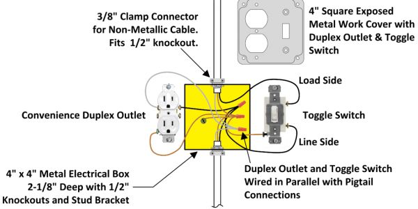 How Wire Light Switch From Outlet Diagram Canopi Receptacle Wiring