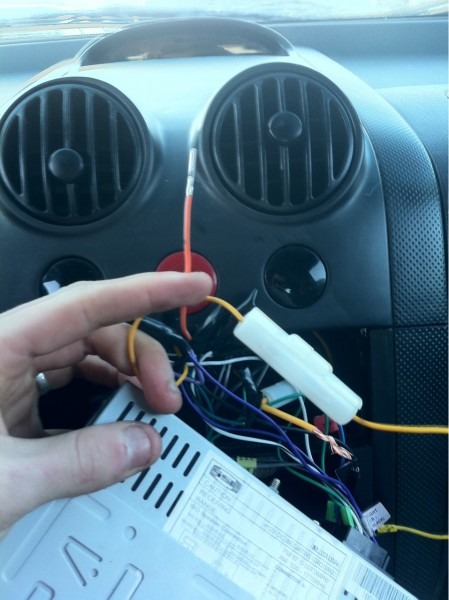 Help Installing Car Stereo! The Orange Wire (illumination   Dash