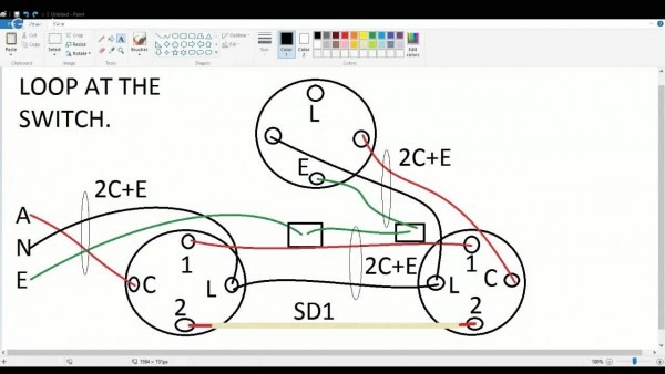 Loop At The Switch 2 Way Lighting Wiring Diagram Youtube With