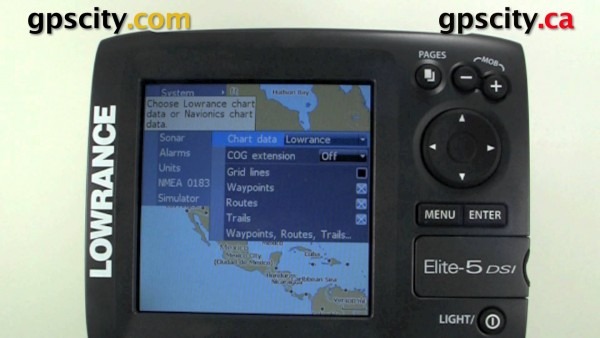 Lowrance Elite 5 Video Manual Selecting Charts To View Youtube In