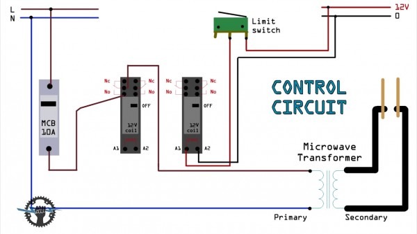 Circuit Diagram For Diy Battery Welder (spot Welder Microwave Oven