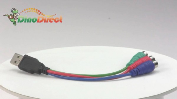 18cm Usb To 3 Rca Video Converter Cable For Psp From Dinodirect