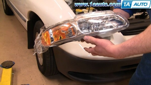 How To Install Replace Headlight And Bulb Dodge Caravan 96