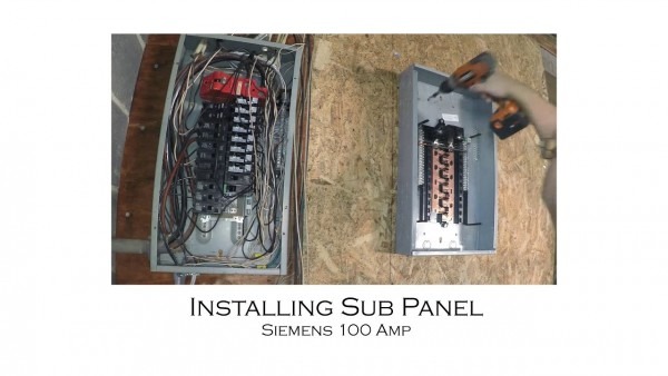 How To Install An Electric Sub Panel And Tie