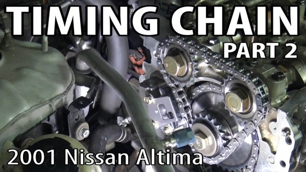 2001 Nissan Altima Timing Chain And Oil Pump Replacement (part 2