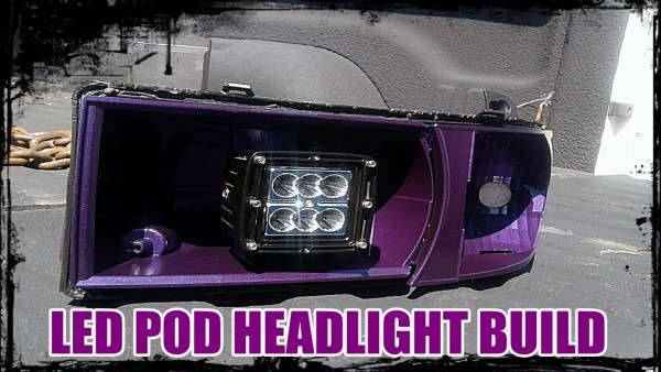 2nd Gen Dodge Ram Custom Halo Led Pod Headlight Build Pt 1