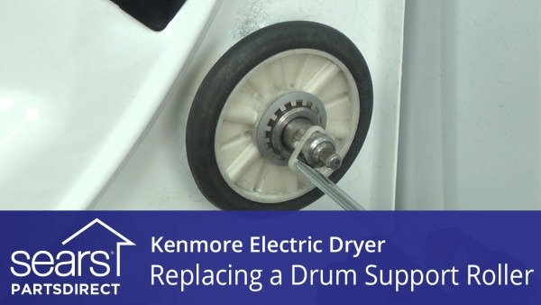How To Replace A Kenmore Electric Dryer Drum Support Roller