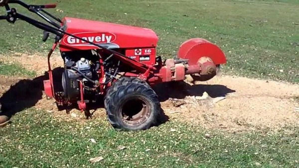 Gravely Two Wheel Tractor Stump Grinder Attachment Part 2
