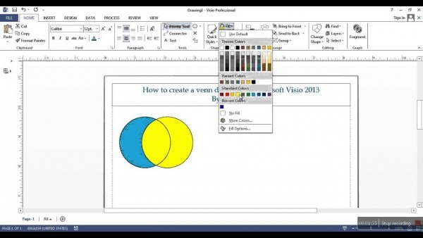 How To Create A Venn Diagram In Microsoft Visio 2013