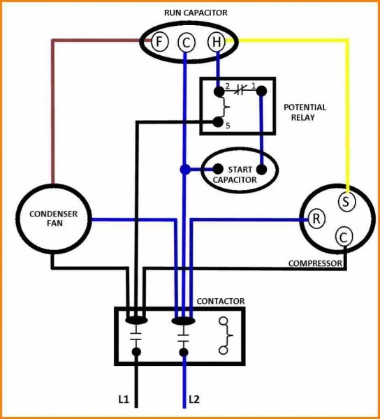 Capacitors For Compressor Wiring Diagram