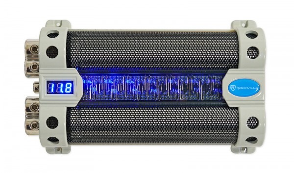 Rockville Rfc50f 50 Farad Capacitor Blue Voltage Display