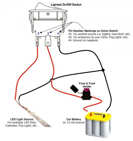 4 Wire Toggle Switch Diagram