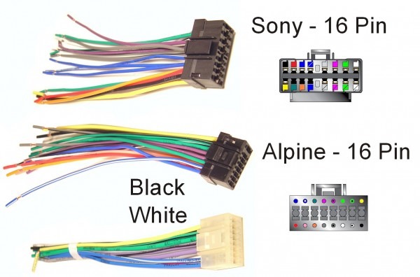 Audio Wire Diagram Harness 16 Pin Color