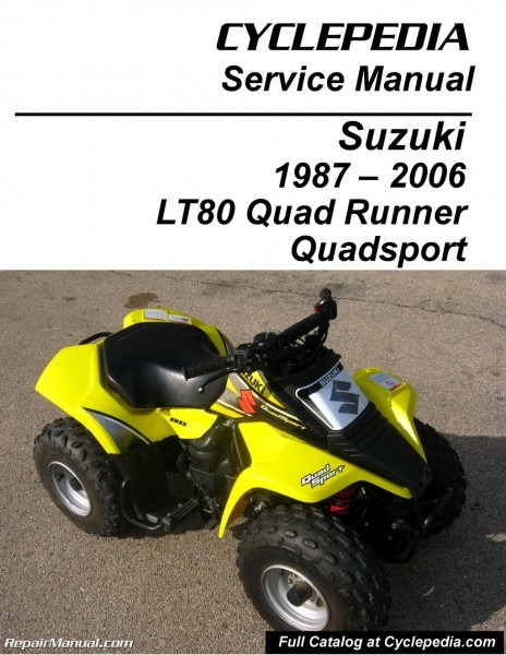 Suzuki Lt80 Quadsport, Kawasaki Kfx80 Cyclepedia Printed Service