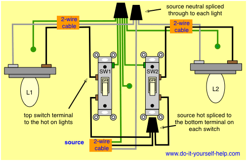 2 Switch Wiring Diagram