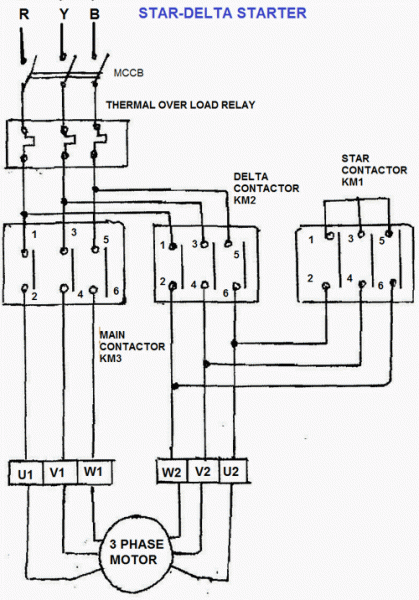 Star Delta Diagrameep  Electrical Schematic Diagram For The