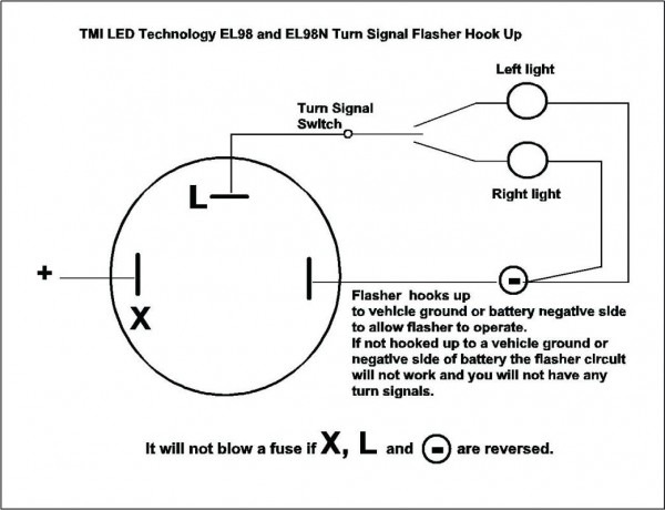 Universal Turn Signal Switch Wiring Diagram Flasher For Relay