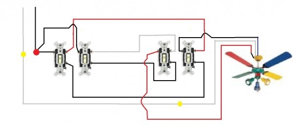 3 Way Switch Wiring Diagram For Light Pull Chain