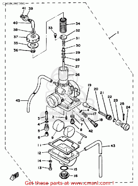 Yamaha Dt175 1981 (b) Usa Carburetor