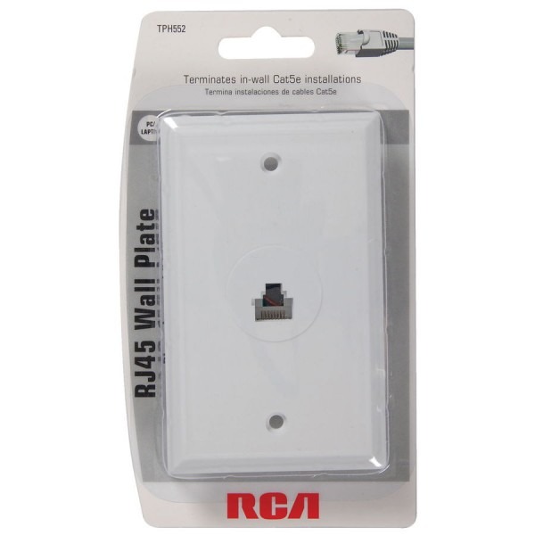 Rca White Rj45 Wall Plate At Lowes Com